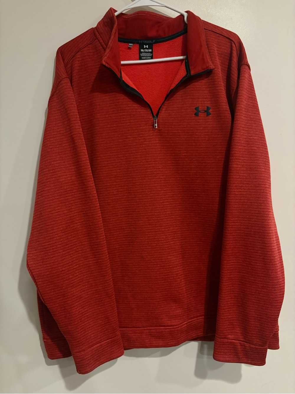 Under Armour Men’s Red Half-Zip Pullover Sweater